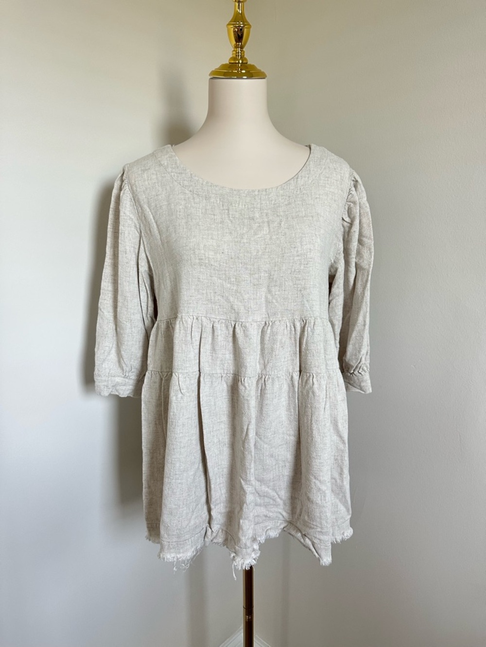 Shop The Mint Linen Blouse